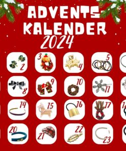 24 Ideen mit Haarschmuck für den Adventskalender
