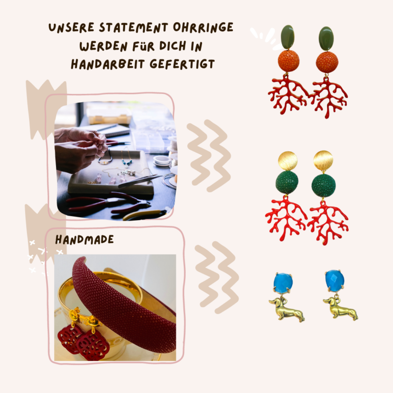 verschiedener Haarschmuck und Ohrringe