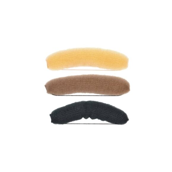 Knotenrolle braun, blond, schwarz- mittel mit Gummiband