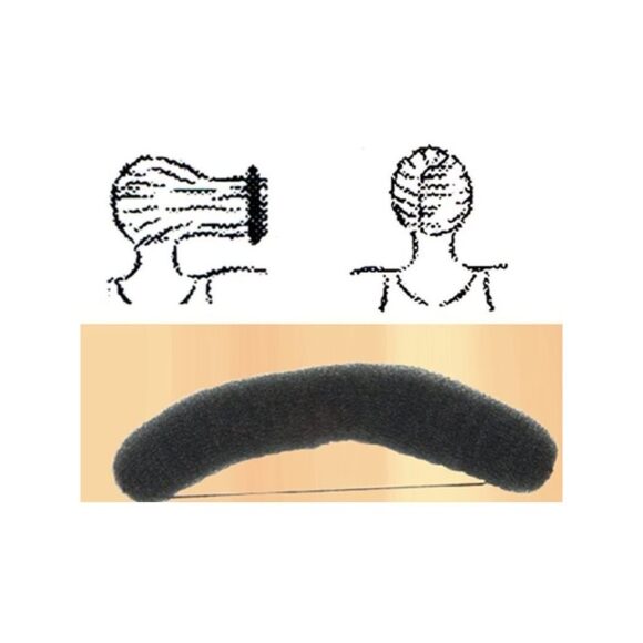 Knotenrolle schwarz - groß mit Gummiband