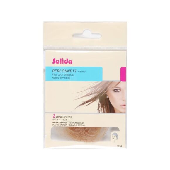 Perlonnetz mit Gummi mittelblond