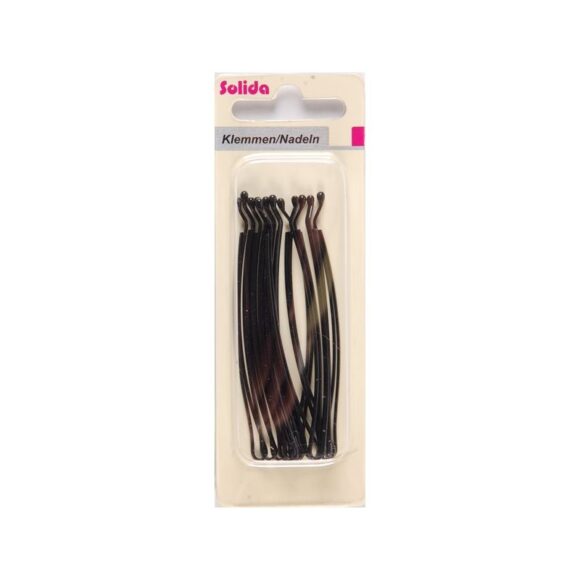 schwarze Haarklemme (Inhalt: 12 Stück)
