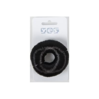 Knotenringpolster Haar, mittel, schwarz