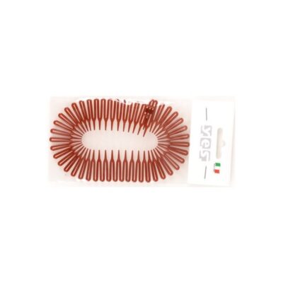 Elastisches Diademkämmchen havanna