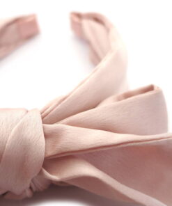 Haarreifen mit großer Schleife rose Detail