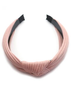 Haarreifen Stoff mit Knoten rose