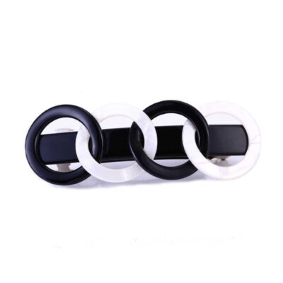 Patentspange Schwarz, 8x2,8 Cm – Made In Germany, Aus Acetat, Für Haare Oder DIY-Schmuck