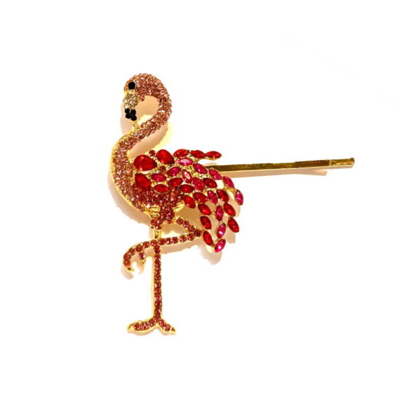 Haarklammer mit Flamingo
