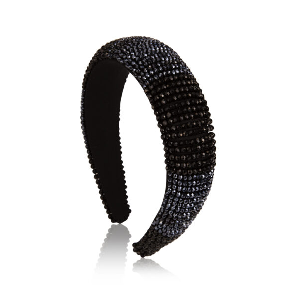 Haarreifen Strass dunkelblau