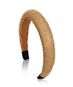 Haarreifen Strass gold