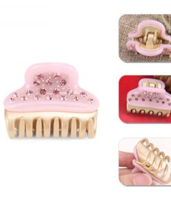 Haarklammer mittel premium collection - pink