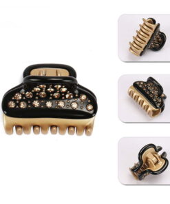 Haarklammer mittel premium collection - schwarz