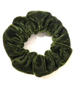 Samthaarrüsche dunkelgrün