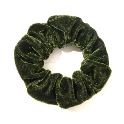 Samthaarrüsche dunkelgrün