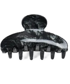 Haarklammer Premium Collection – grau schwarz metallic Detailansicht