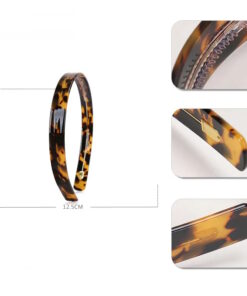 Haarreifen schmal Acetat braun schildpatt Detailansicht