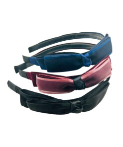 Haarreifen blau, lila, schwartz mit schleife