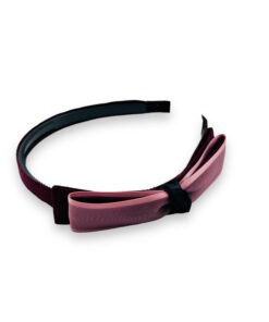Haarreifen lila mit schleife