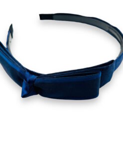 Haarreifen blau mit schleife