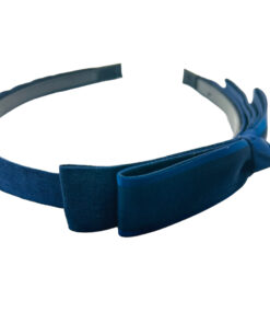 Haarreifen blau mit schleife