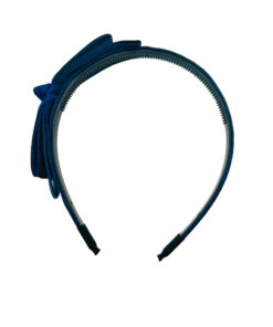 Haarreifen blau mit schleife