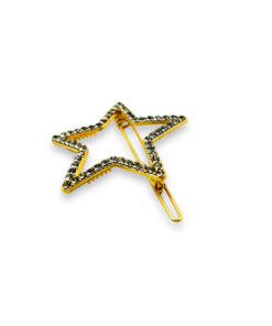 Kleine Haarklammer als goldener Stern