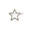 Kleine Haarklammer als silberna Stern