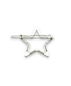 Kleine Haarklammer als silberna Stern