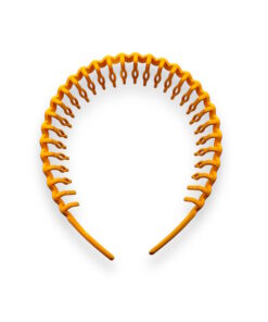 Haarreif Zick Zack gelb Detailansicht