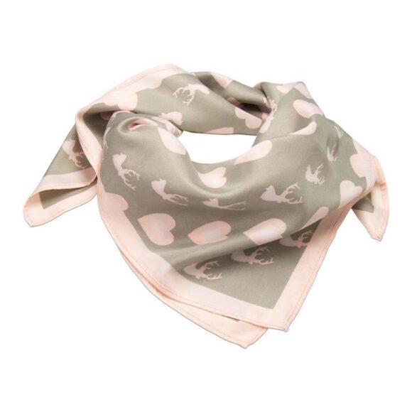 Halstuch rose mit Herzen und Hirschen