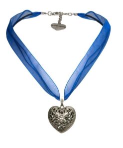 Halskette Organza blau