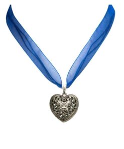 Halskette Organza blau