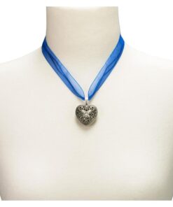 Halskette Organza blau