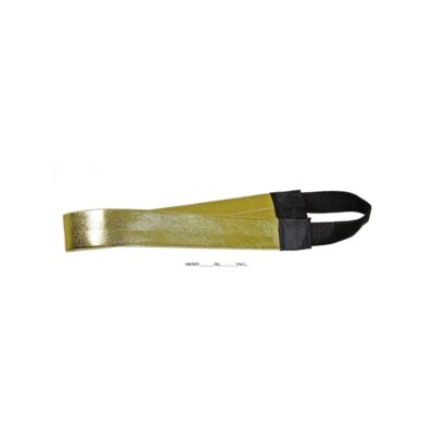 Haarband Kunststoff gold mit Gummiband