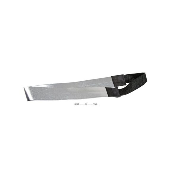 Haarband Kunststoff silber mit Gummiband