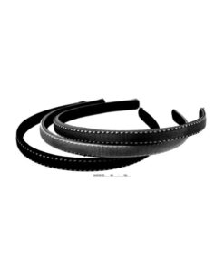 Haarreifen Stoff mit weisser Naht Marine
