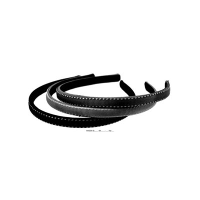 Haarreifen Stoff mit weisser Naht Marine