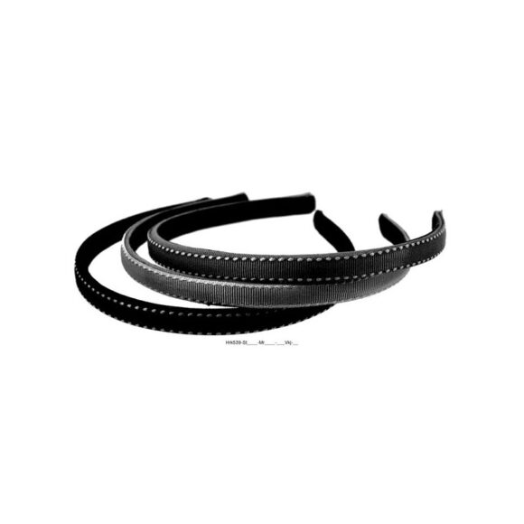 Haarreifen Stoff mit weisser Naht Marine
