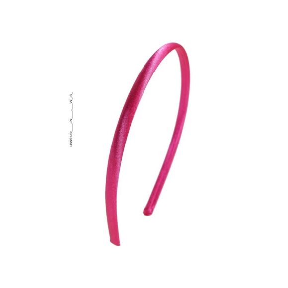 Haarreifen schmal aus Satin in pink