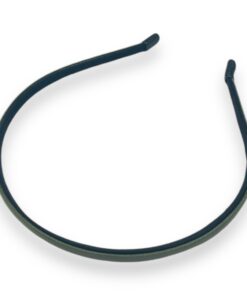Haarreif Lederoptik dunkelgrün von der Seite