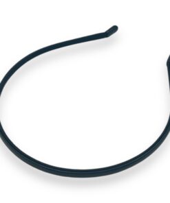 Haarreif Lederoptik schwarz