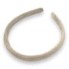 Haarreif Samt 1 cm beige