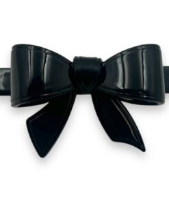 Patentspange klein mit Schleife - schwarz