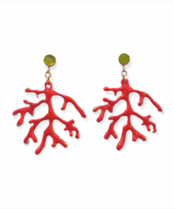 Ohrring Koralle kurz