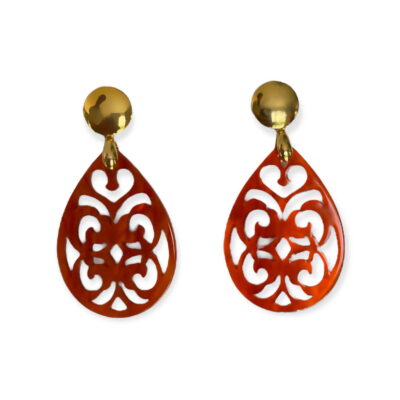 Ohrring Starnberg rot-orange