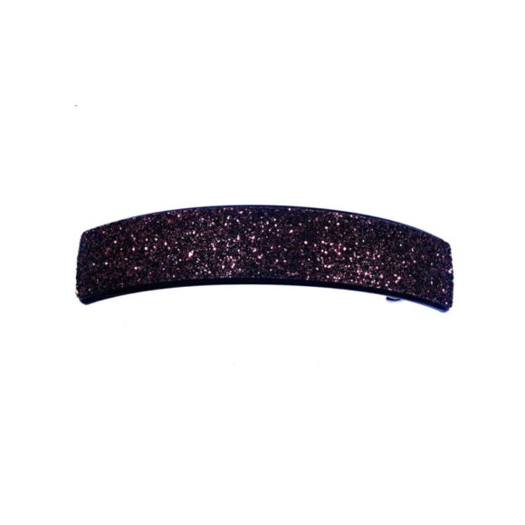 Glitzer Haarspange braun
