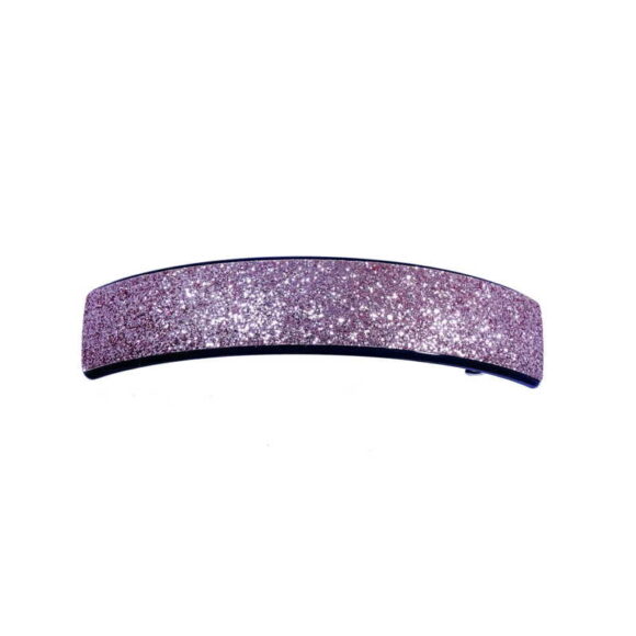 Glitzer Haarspange grau