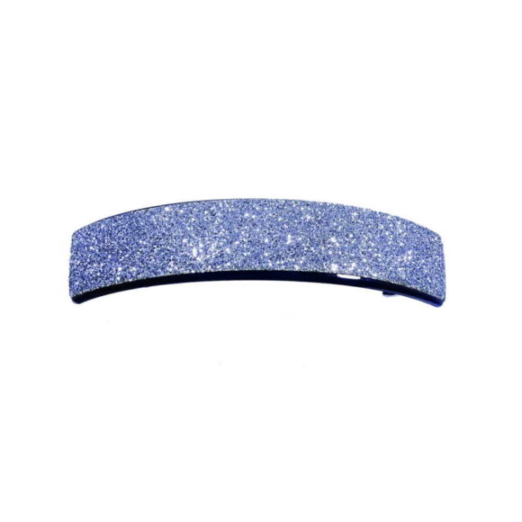 Glitzer Haarspange silber