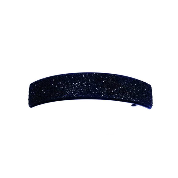 Glitzer Haarspange schwarz