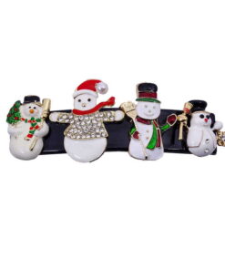 Haarspange Weihnachten Schneemänner